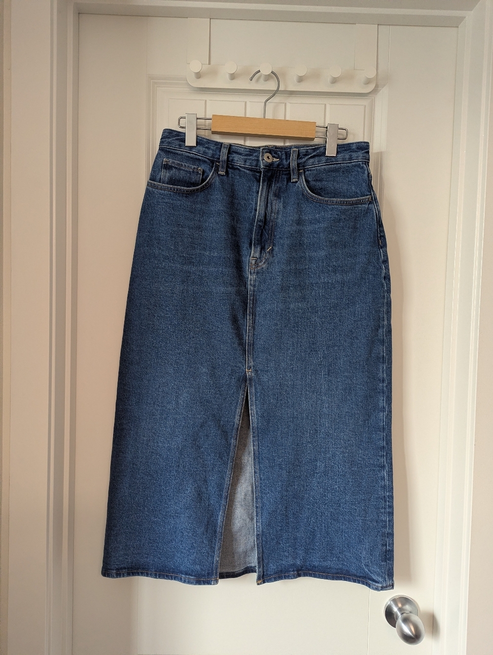 COS High-Rise Jean Skirt in Mid Blue Size 10